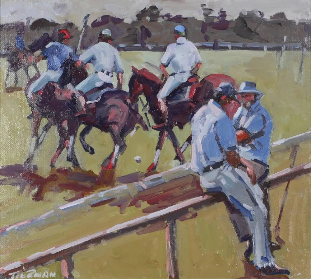 WICKLOW BLUES by Seán Tiernan, oil on board, offered Dec 2018