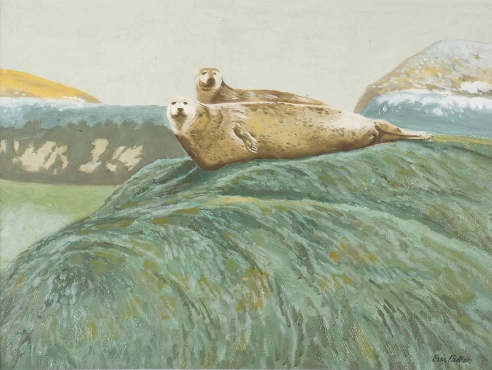 SEALS II by Eric Patton, oil on board, offered Dec 2018