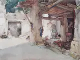 William Russell Flint, CONVERSATION, ST. MARTIN D' ARDÈCHE and LAVOIR, LA BASTIDE (A PAIR)