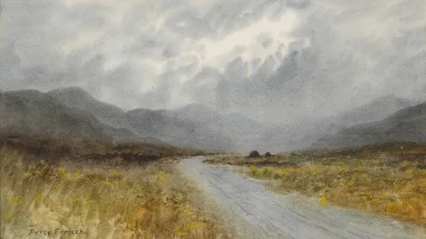 BOG ROAD by William Percy French, watercolour, sold Nov 2018