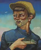 Harry Kernoff, 'HOLY MACKERAL' (CONNEMARA FISHERMAN, RENVYLE, WALSH)