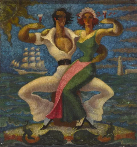 SEA SHANTY by Lady Beatrice Glenavy, oil on canvas, sold Nov 2018