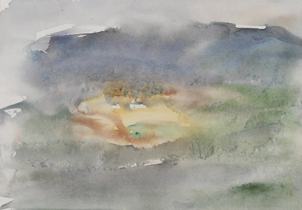 BEARA by Louis le Brocquy, 1988, watercolour and crayon, sold Nov 2018