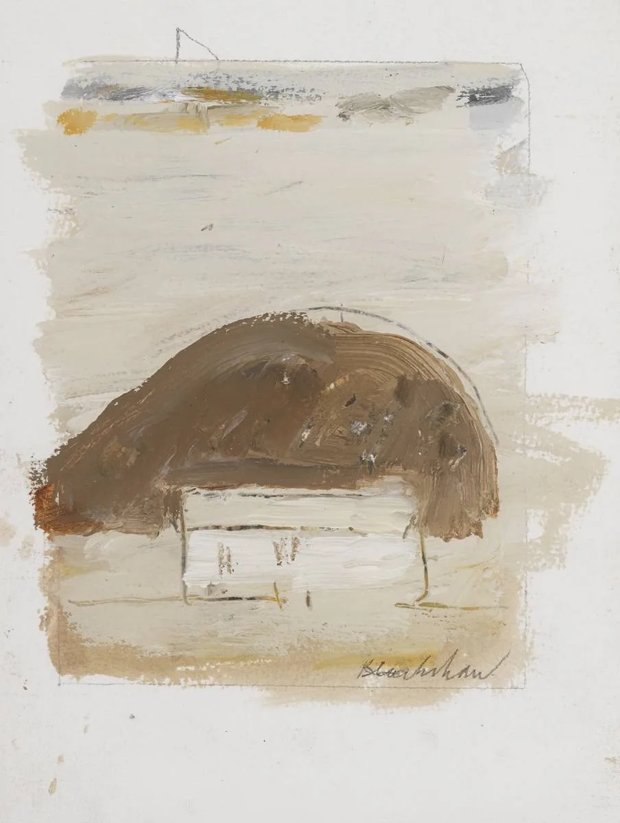 ANOTHER PLACE by Basil Blackshaw, oil on paper; (double-sided), sold Nov 2018