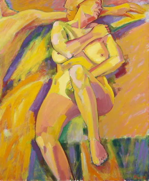 Robert Lynn, WOMAN DISTRACTED, 1997, oil on canvas