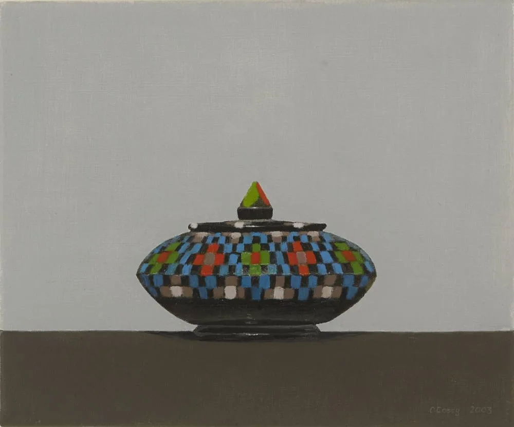 ORNAMENT by Comhghall Casey, 2003, oil on canvas, sold Nov 2018