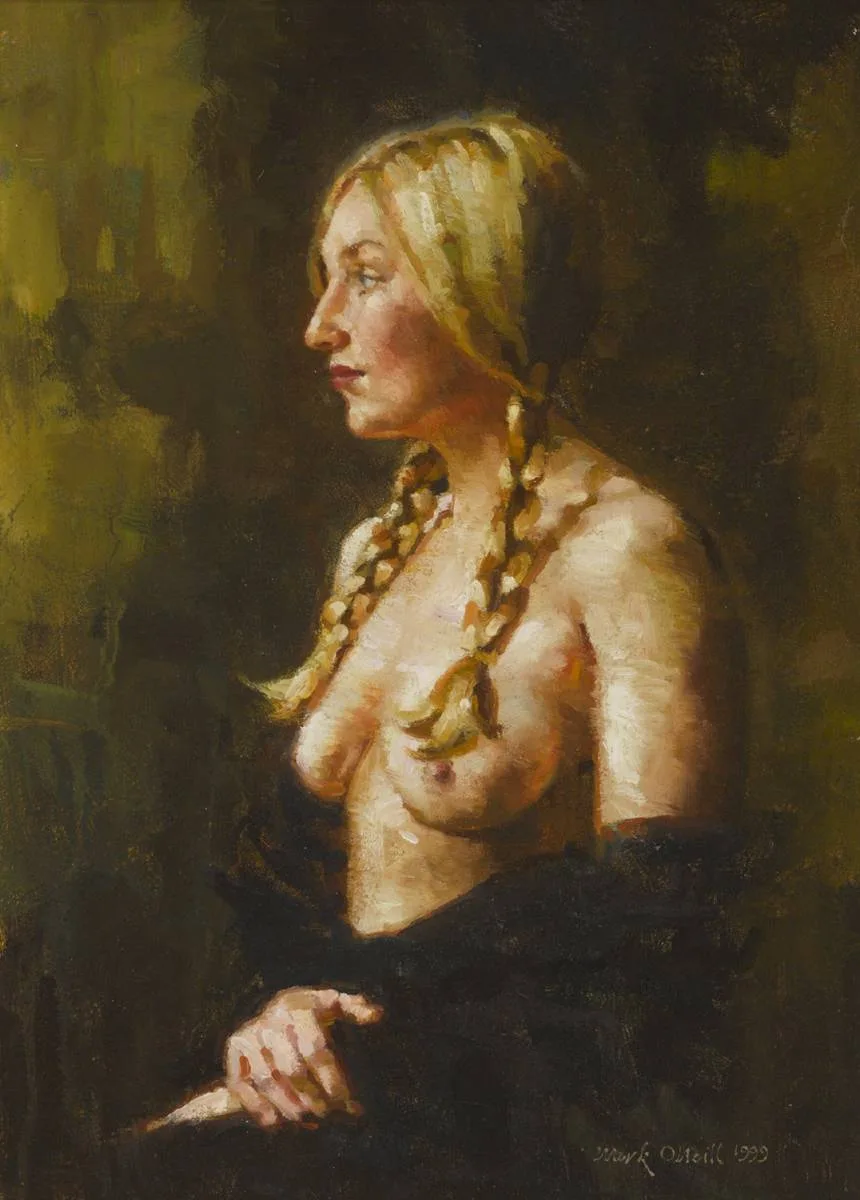 NUDE by Mark O'Neill, 1999, oil on board, sold Nov 2018