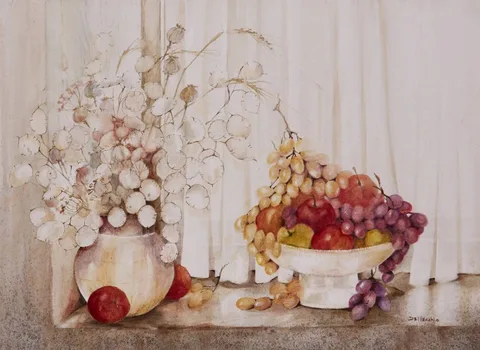 Phyllis del Vecchio, THE FRUIT BOWL, watercolour