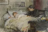 Walter Osborne, AT A CHILD'S BEDSIDE