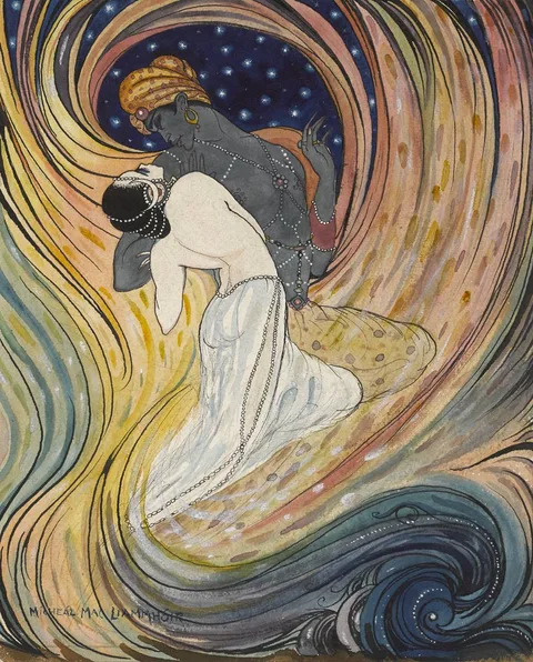 Mícheál MacLíammóir, COSTUME DESIGN, watercolour and gouache