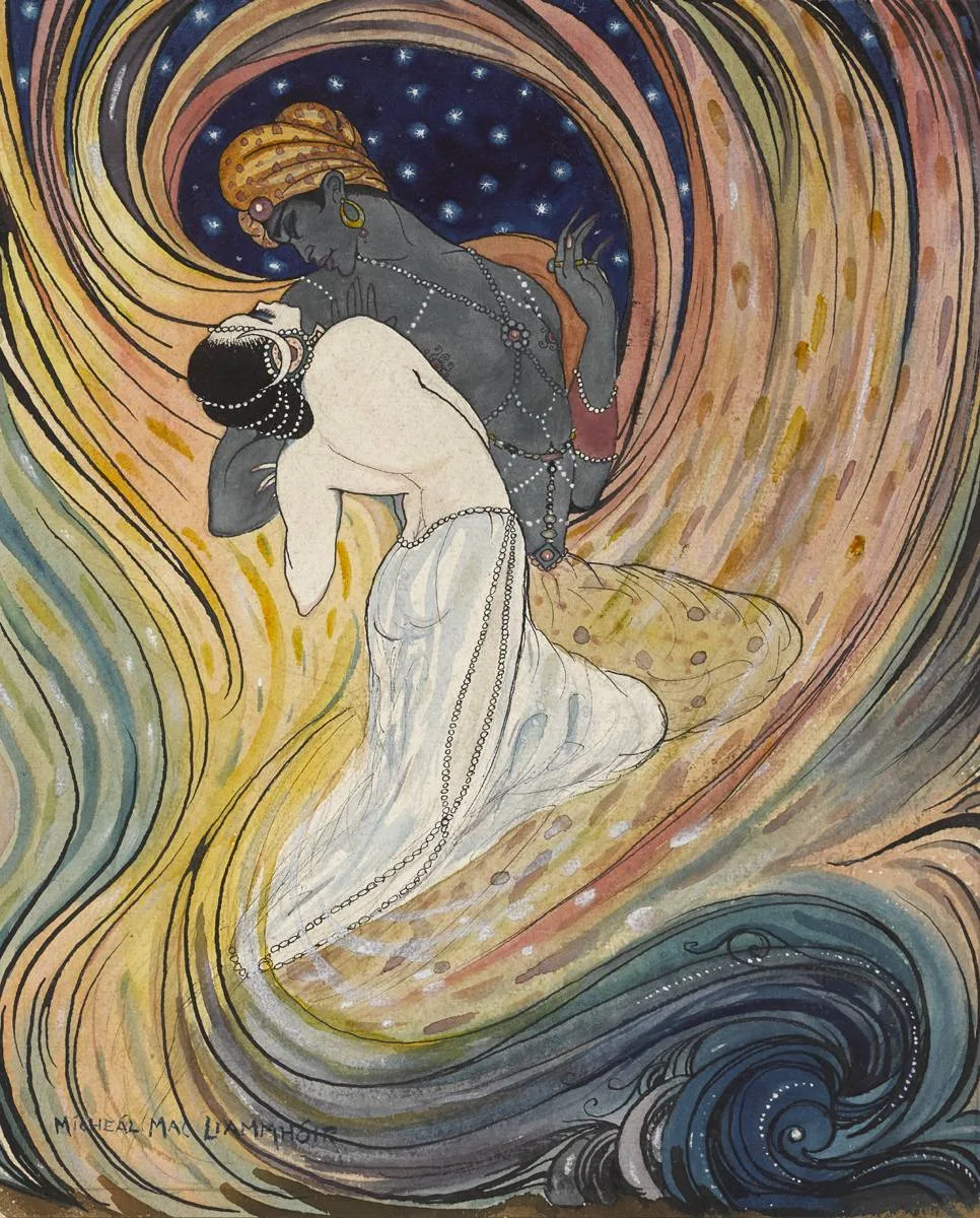 COSTUME DESIGN by Mícheál MacLíammóir, watercolour and gouache, sold Oct 2018
