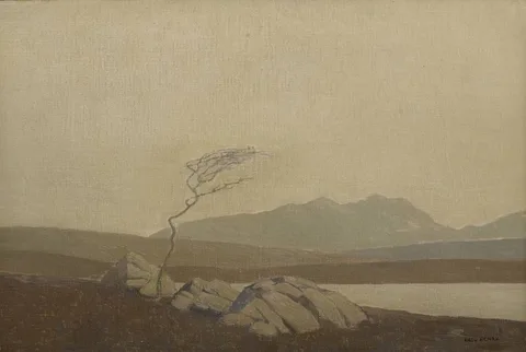 Paul Henry, THE ONLY TREE IN THE BURREN, 1930-1932, oil on canvas