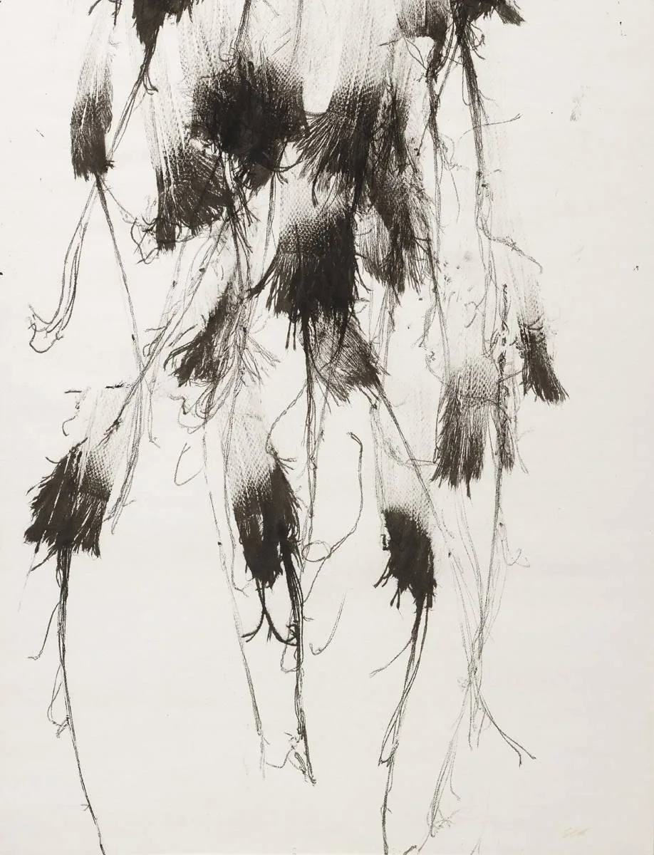 DRAWING by Patrick Scott, 1977, ink on Ingres paper, sold Oct 2018