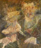 Piet Sluis, YELLOW MAN WITH ANIMALS, HOMAGE TO JEAN EGGER