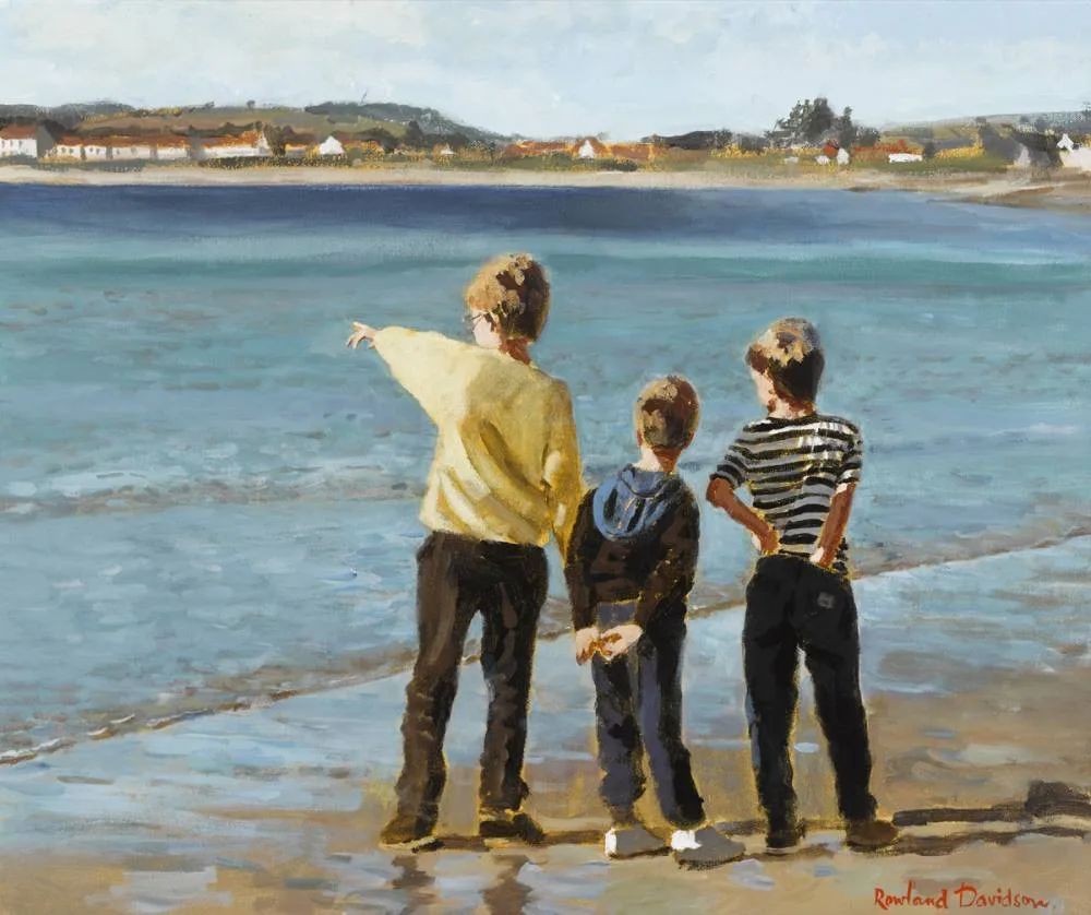 LOOK! by Rowland Davidson, oil on canvas, offered Oct 2018