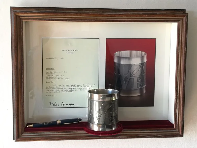 LOVE CUP by Robert Indiana, pewter; (from an edition of 300), offered Oct 2018
