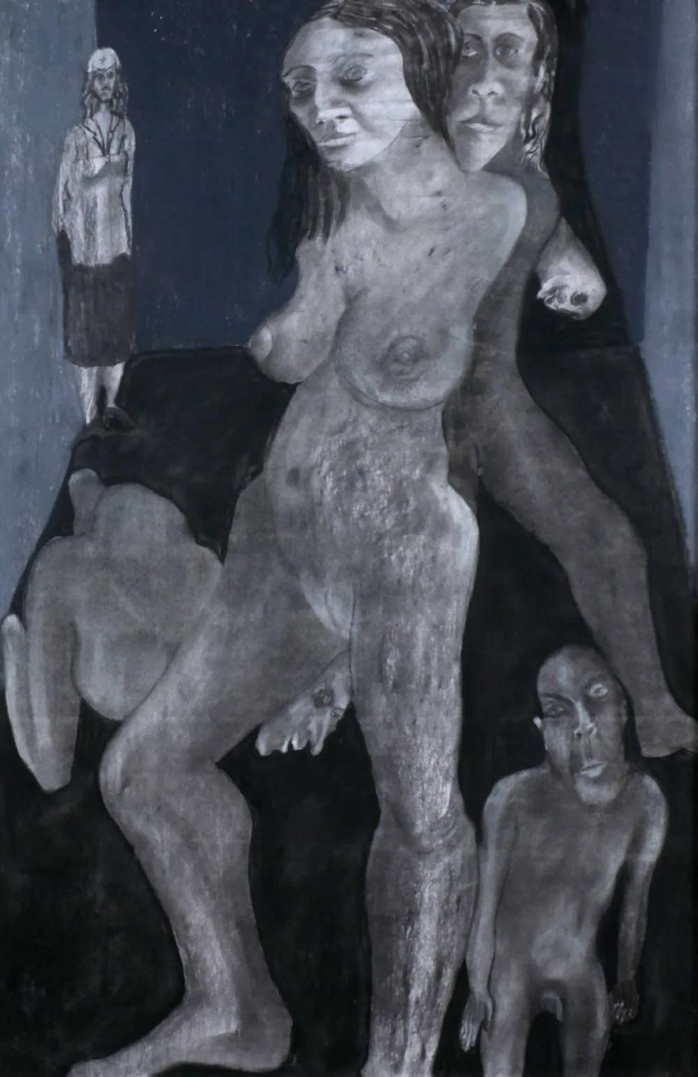 THOSE WHO WAIT IN HOPE by Jacinta Feeney, chalk, offered Jul 2018