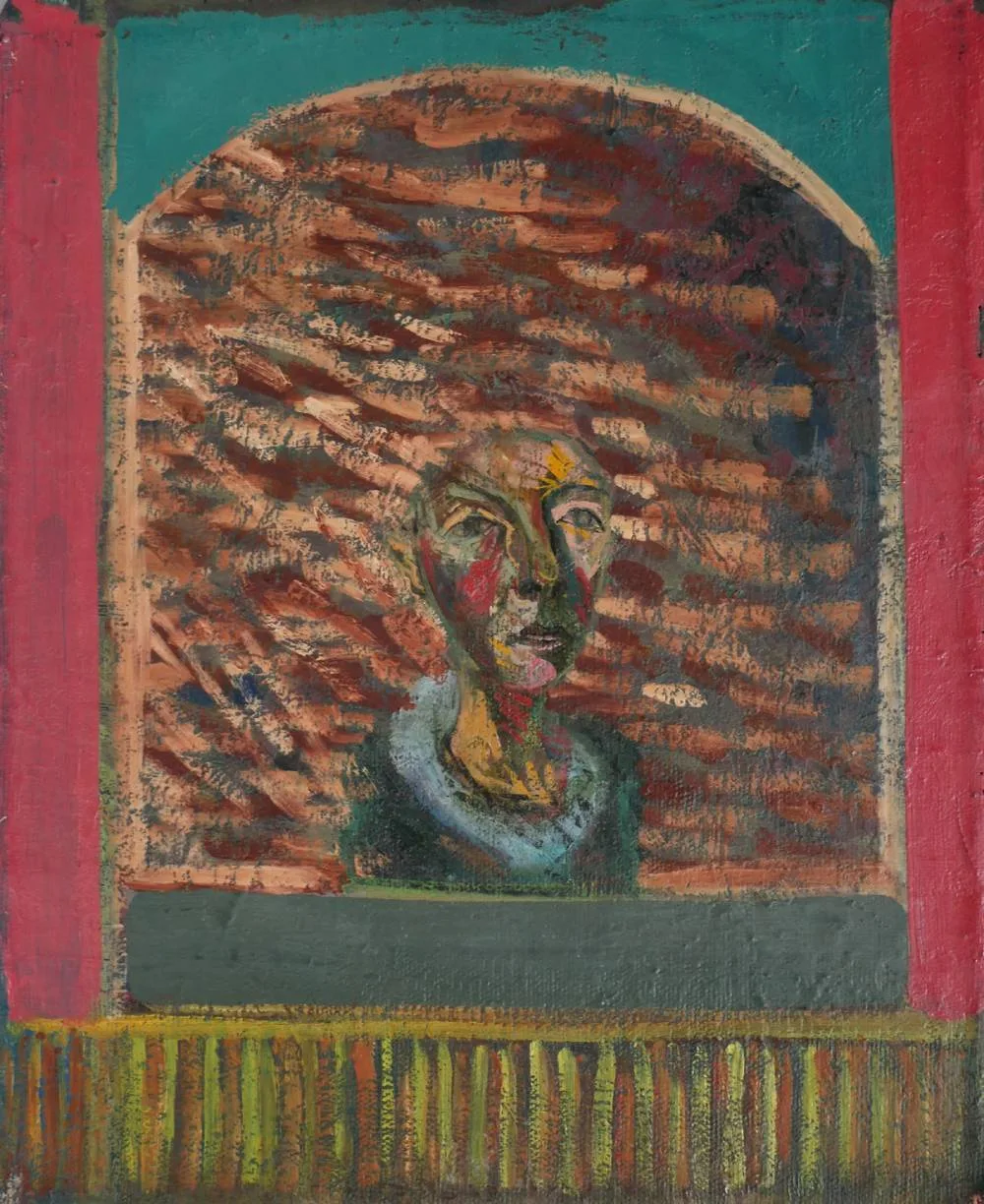 Brian Bourke, UNTITLED [PORTRAIT], 1970, oil on canvas