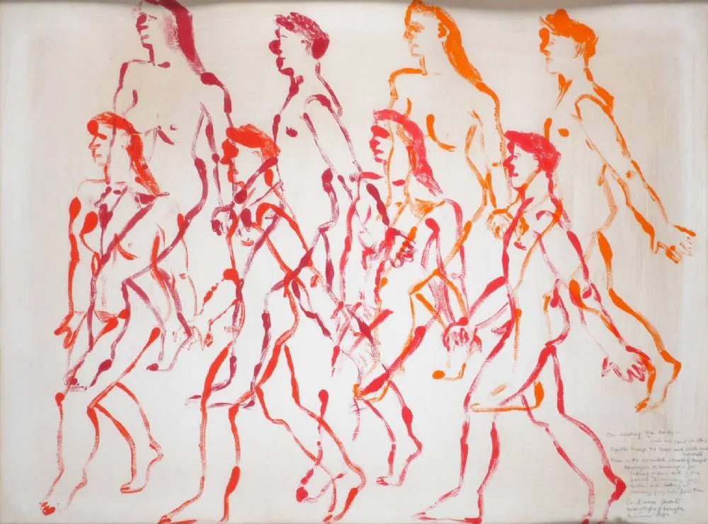 Constance Short, AND WE CAN WALK TOGETHER, 1987, acrylic monotype