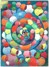 Harry Kernoff, CENTRIFUGAL KALEIDOSCOPE and FLOATING CUBES, 1960 (A PAIR)