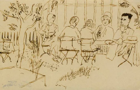 Stella Steyn, IN THE GARDEN, ink