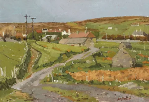 John Christopher Brobbel, CARROWTEIGE, COUNTY MAYO, 1989, oil on board
