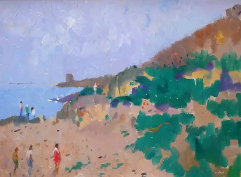 James Nolan, NEAR DRUMLECK POINT, HOWTH, COUNTY DUBLIN, oil on board