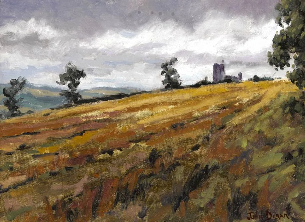 LANDSCAPE by John Dinan, oil on canvas, offered Jul 2018