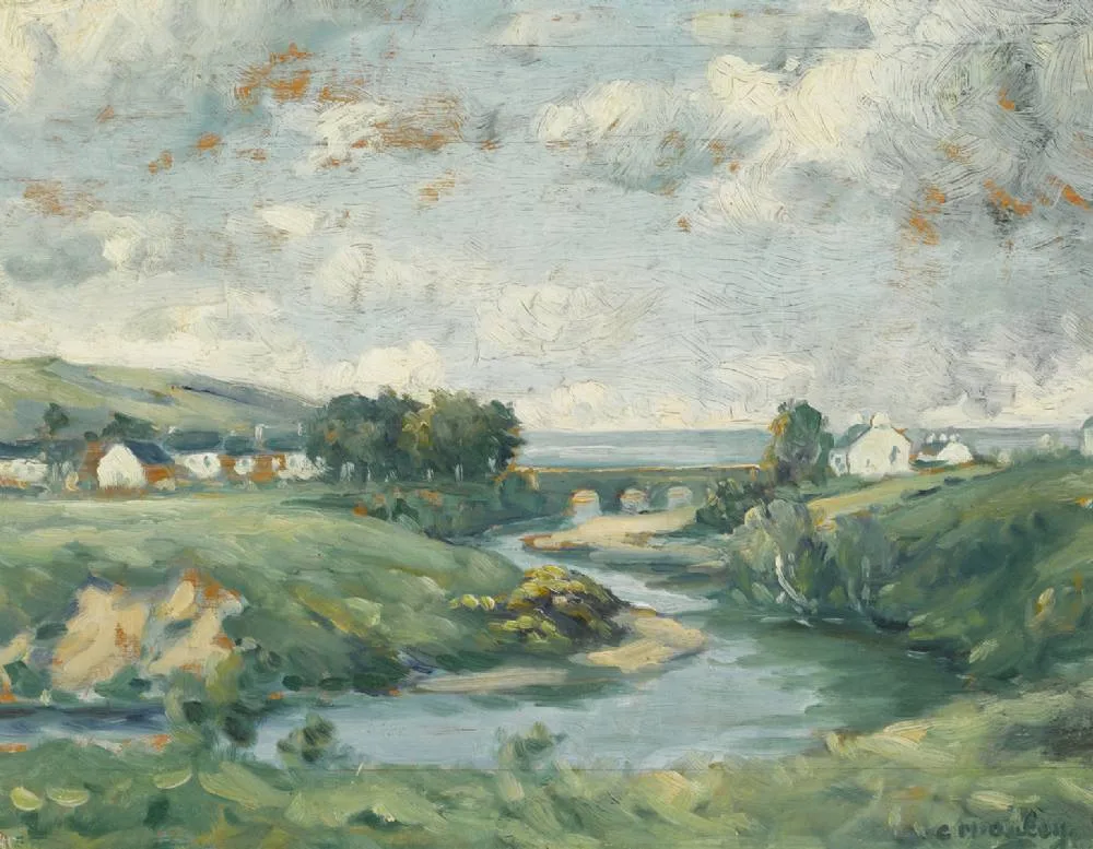CUSHENDUN, COUNTY ANTRIM by Charles McAuley, oil on board, offered Jul 2018