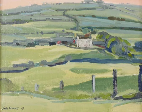 MILLBROOK ROAD, COUNTY DOWN by Lindy Hamilton-Temple-Blackwood, Marchioness of Dufferin and Ava, 2007, oil on canvas, sold Jul 2018