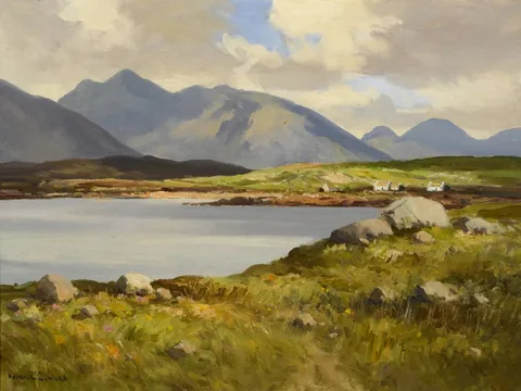 Maurice Canning Wilks, BEN CORR FROM ROUNDSTONE, CONNEMARA, oil on canvas