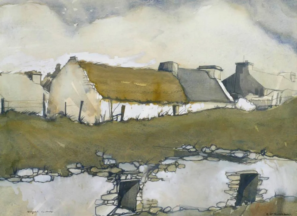 Chris J Dearden, DUGORT, COUNTY MAYO, watercolour