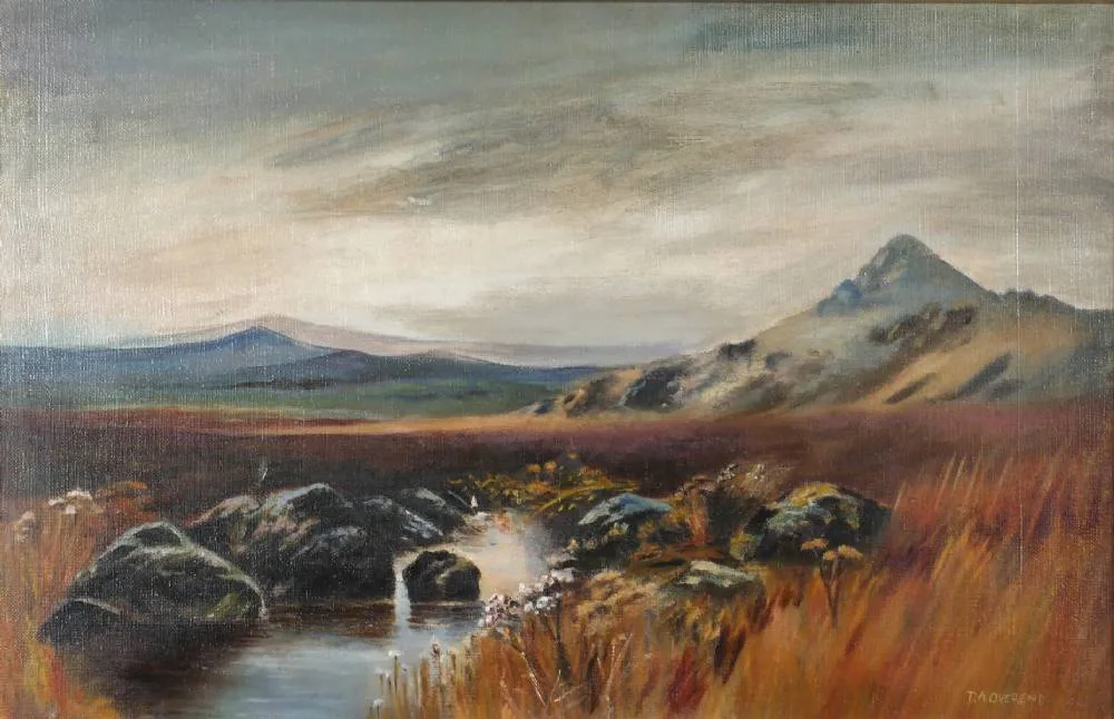 BOG LAKE by David Anthony Overend, oil on canvas, offered Jul 2018