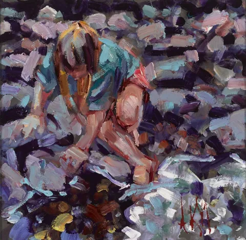 Arthur K. Maderson, A ROCKPOOL, BALLYCOTTON, COUNTY CORK, oil on board