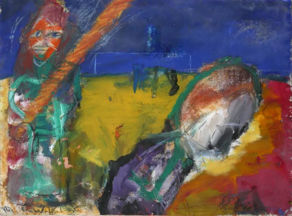TREES THAT CRY [DELTA STUDY] by Ronan Walsh, oil on paper, offered Jul 2018