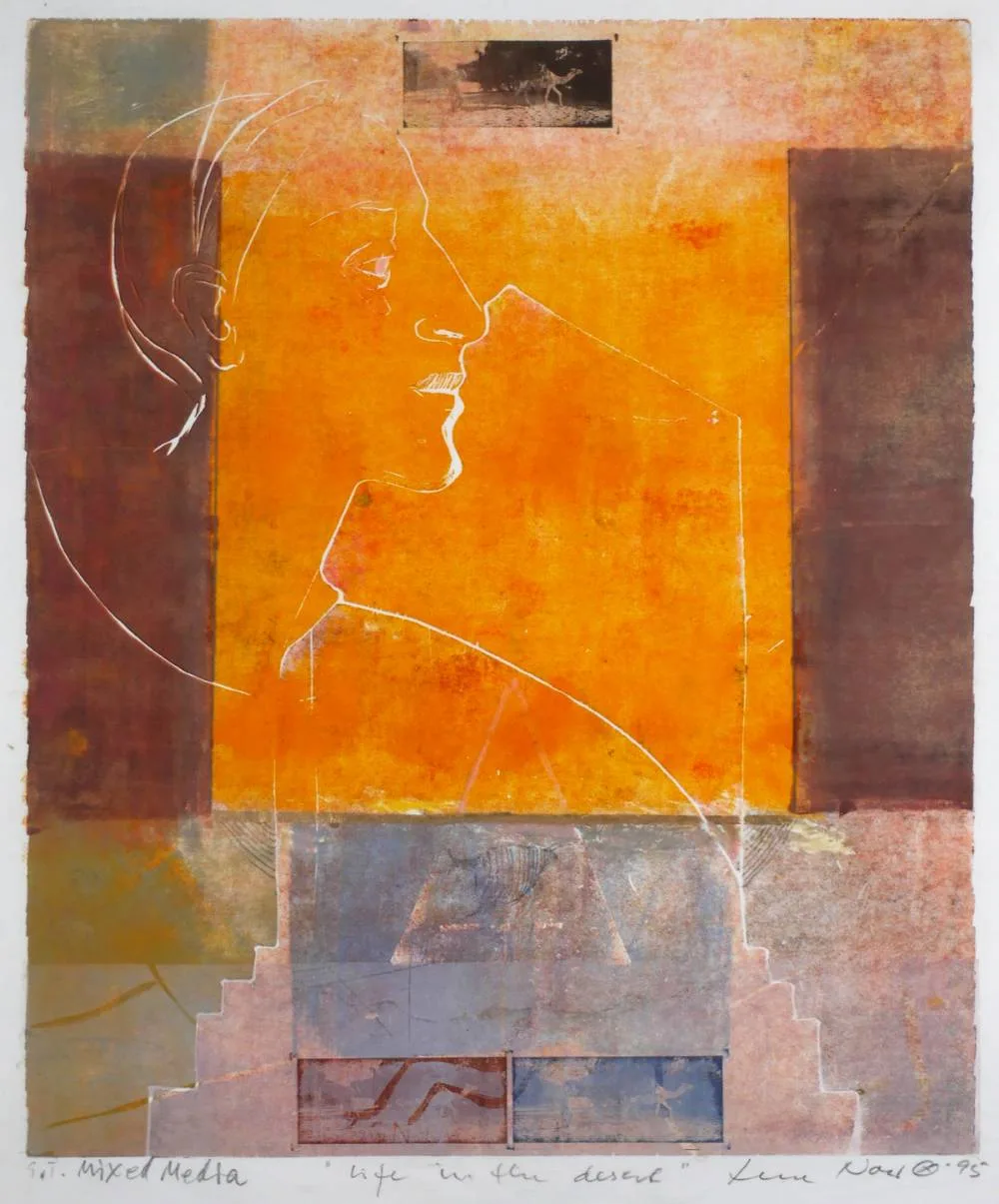 Lene Woer, LIFE IN THE DESERT, 1995, mixed media