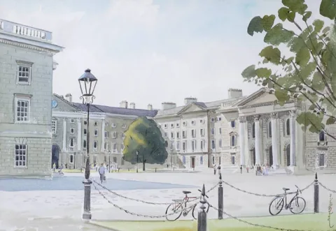 Enkhbold Dambadarjaa, TRINITY COLLEGE, DUBLIN, watercolour