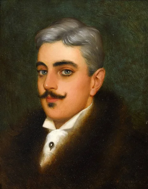 Henry Jones Thaddeus, PORTRAIT OF A GENTLEMAN, 1895, oil on panel