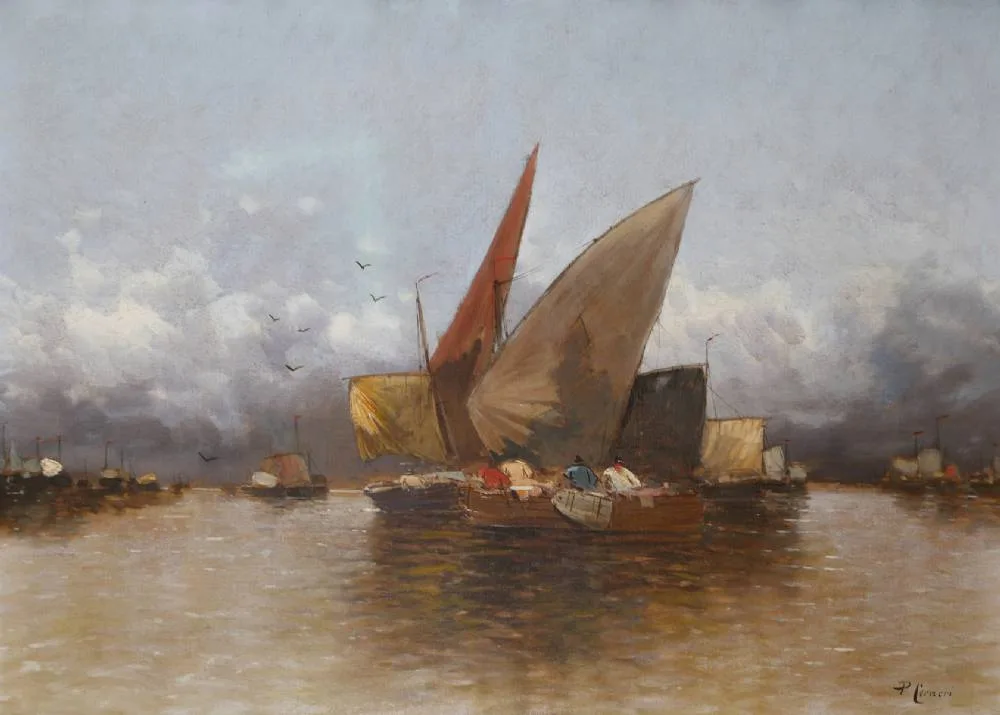 P. Cerneri, COAST OF DALMATIA, CROATIA, oil on canvas