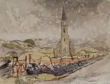 Violet McAdoo, CHURCH, GLENCOLUMBKILLE, COUNTY DONEGAL, 1948 and TENDING CROPS (A PAIR)