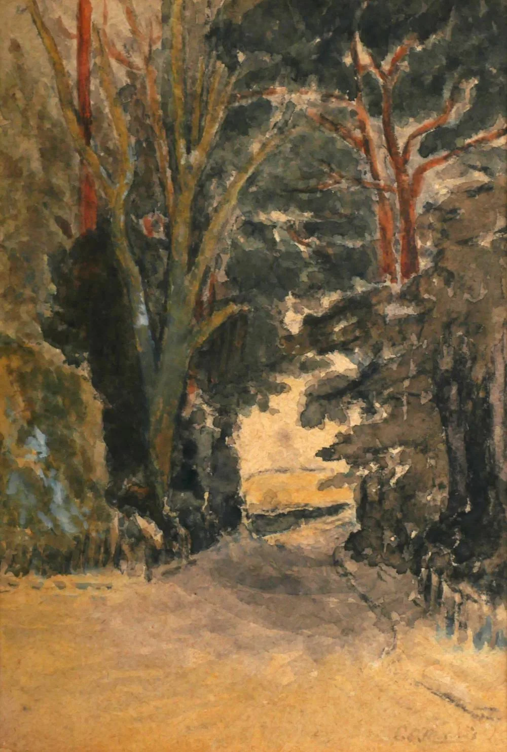 Lt. Col. C. O. Morris, WINDMILL HILL, HERSTMONCEUX, SUSSEX, watercolour on board