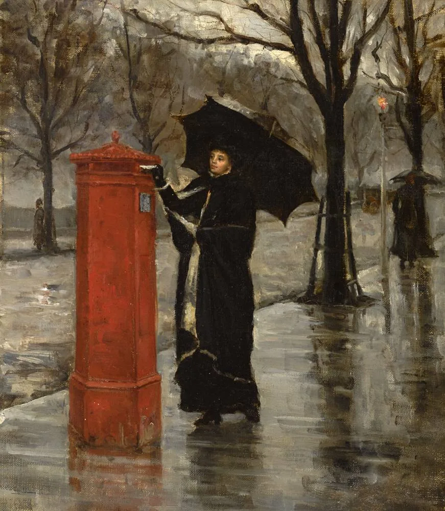 AN IMPORTANT LETTER by Sarah Purser, 1882, oil on canvas, sold May 2018