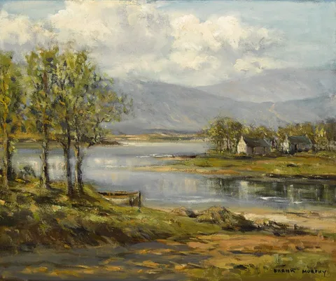 Frank Murphy, SOFT DAY IN THE GLENS OF ANTRIM, oil on canvas