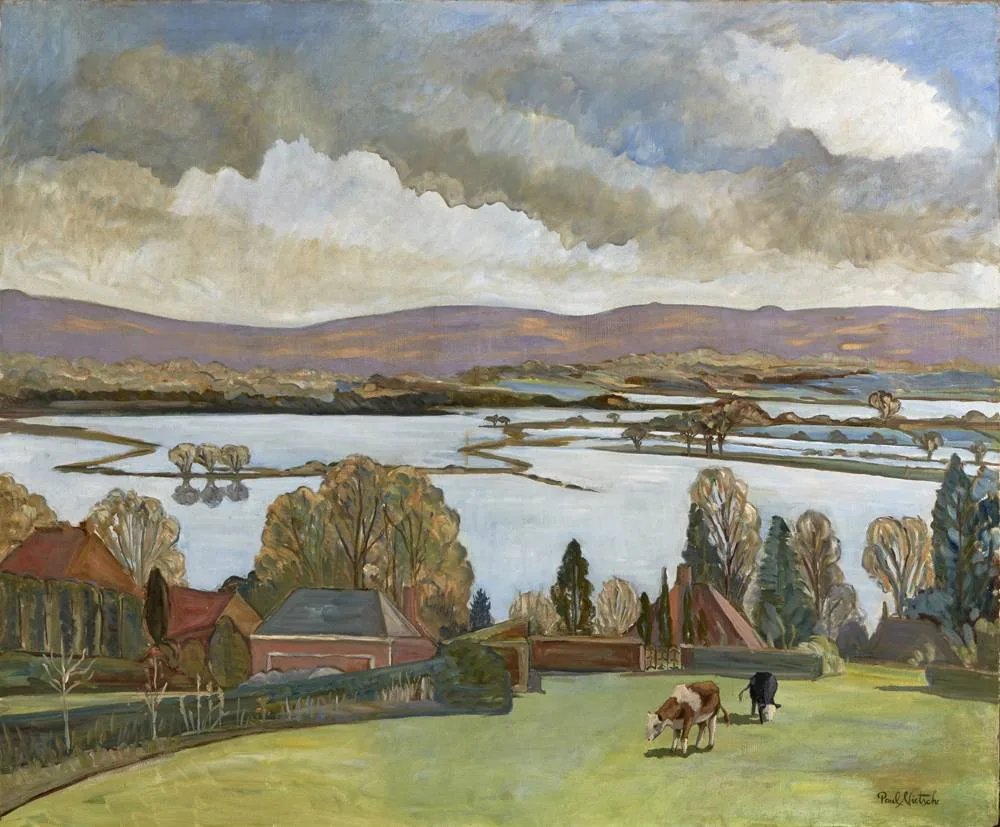 LANDSCAPE by Paul Nietsche, oil on canvas, sold May 2018