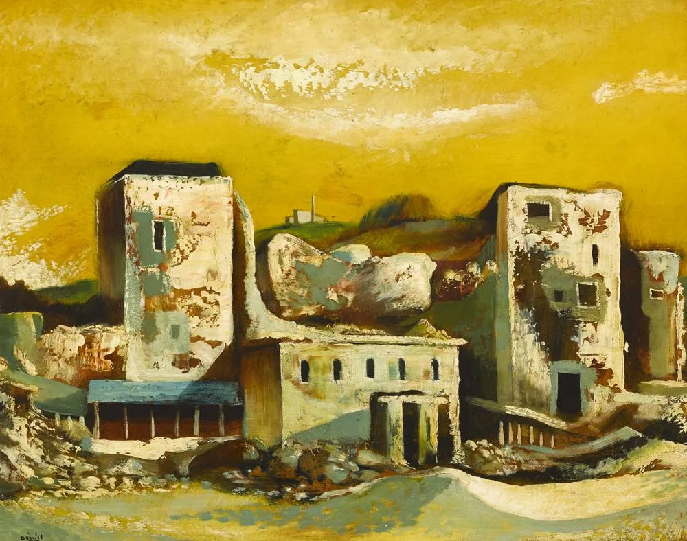 OLD STONE QUARRY by Daniel O'Neill, oil on board, sold May 2018