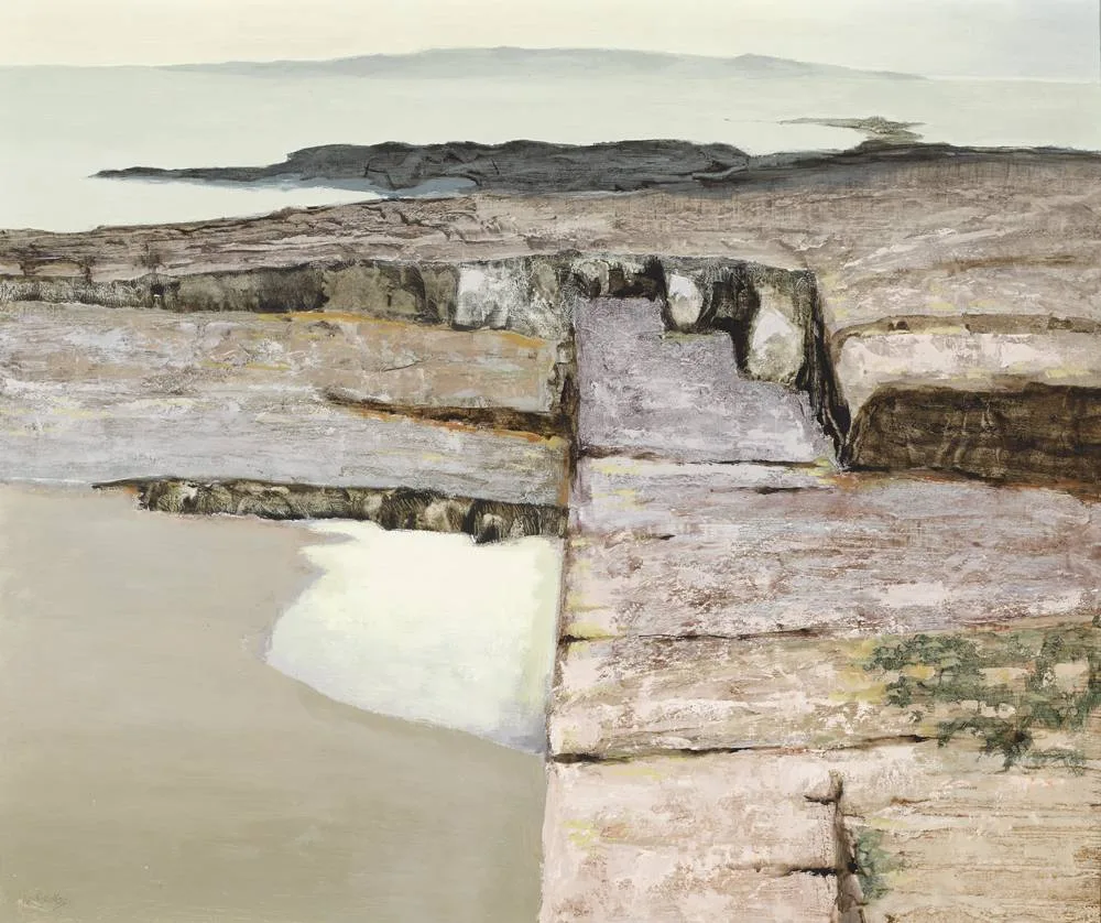 ROCKS by Arthur Armstrong, oil on board, sold May 2018