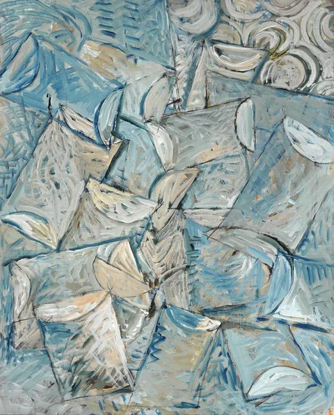 Nevill Johnson, THE DAY SPRUNG FROM ON HIGH, 1995, acrylic on canvas
