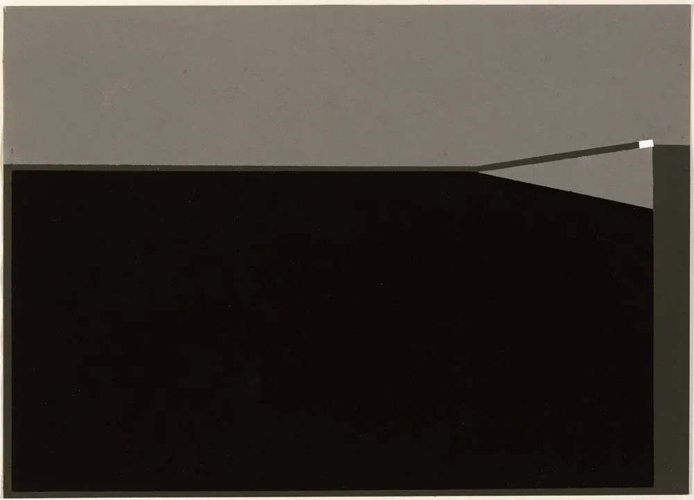 SUNDER by Cecil King, oil on paper, sold May 2018