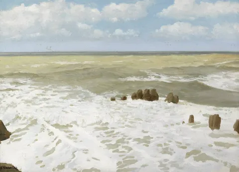 Henry Robertson Craig, THE SEA IN SUMMER, oil on canvas
