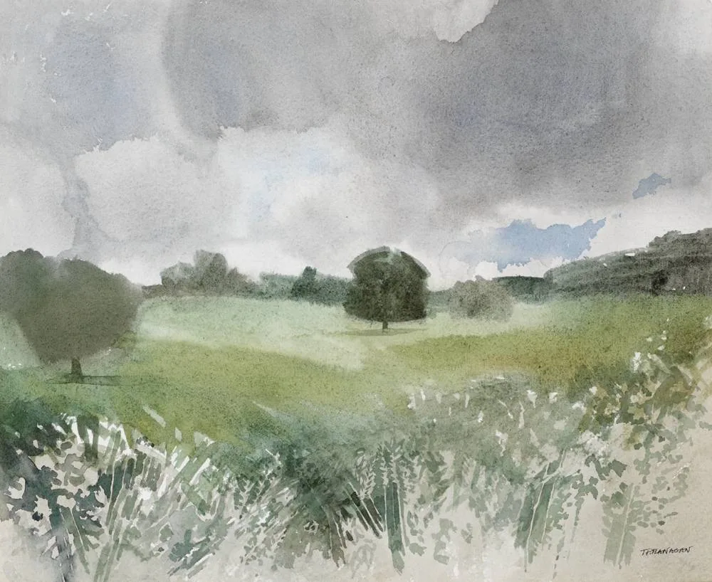 SPRING SEQUENCE by Terence P. Flanagan, 1978, watercolour, sold May 2018